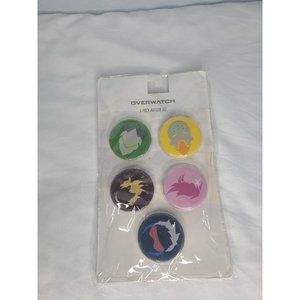 OVERWATCH 5 PACK BUTTON Set Blizzard Surreal Entertainment NEW CARDED PACKAGE